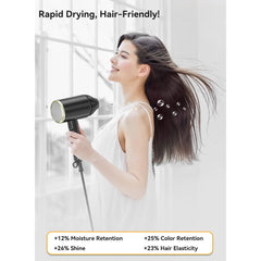 Hair Dryer,Juyafio 150000RPM Upgraded Professional Ionic Blow Dryer with diffuser for Women Men